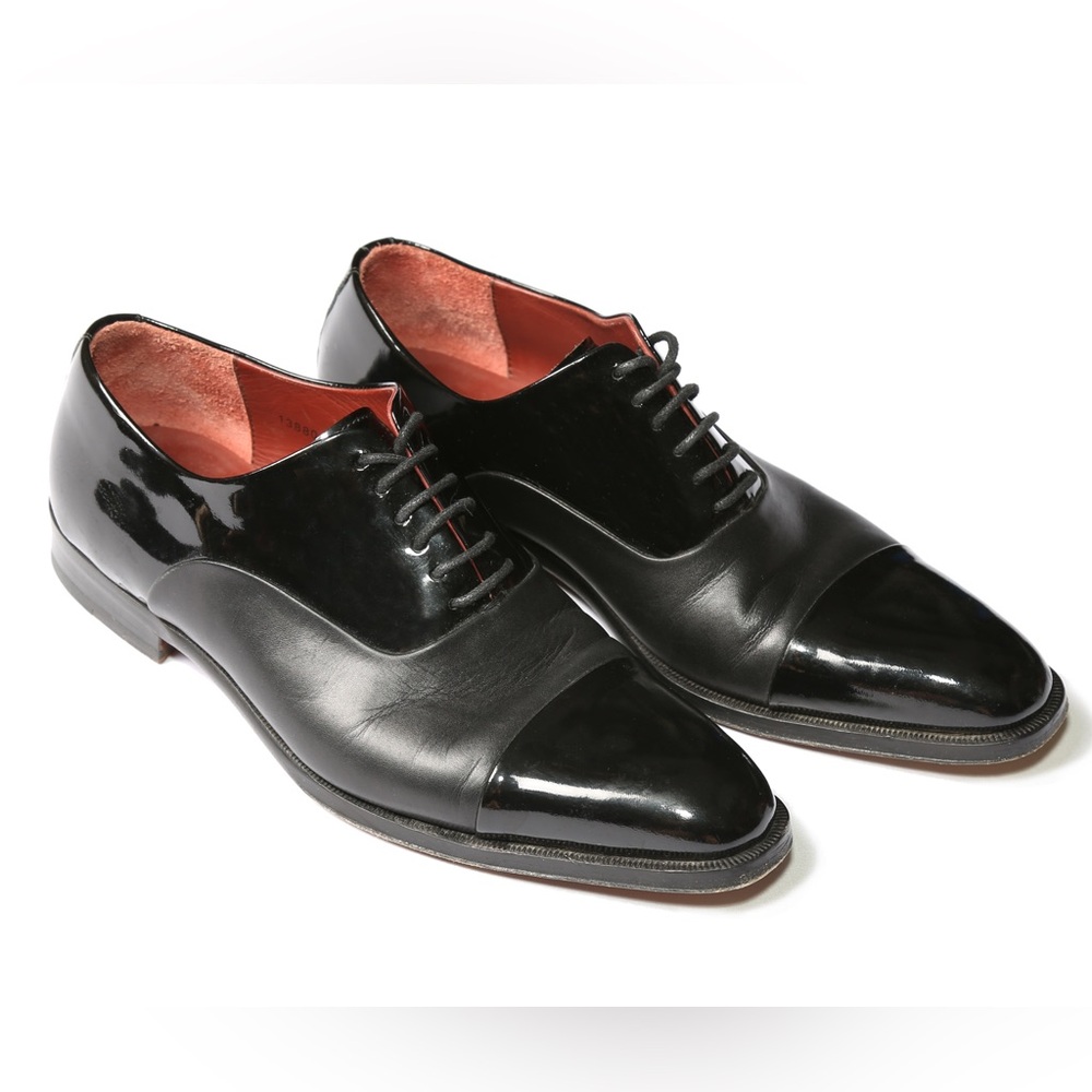 Magnanni Men's Shoe Cesar Patent Oxford Black 8 1/2 #13880 - Picture 3 of 5